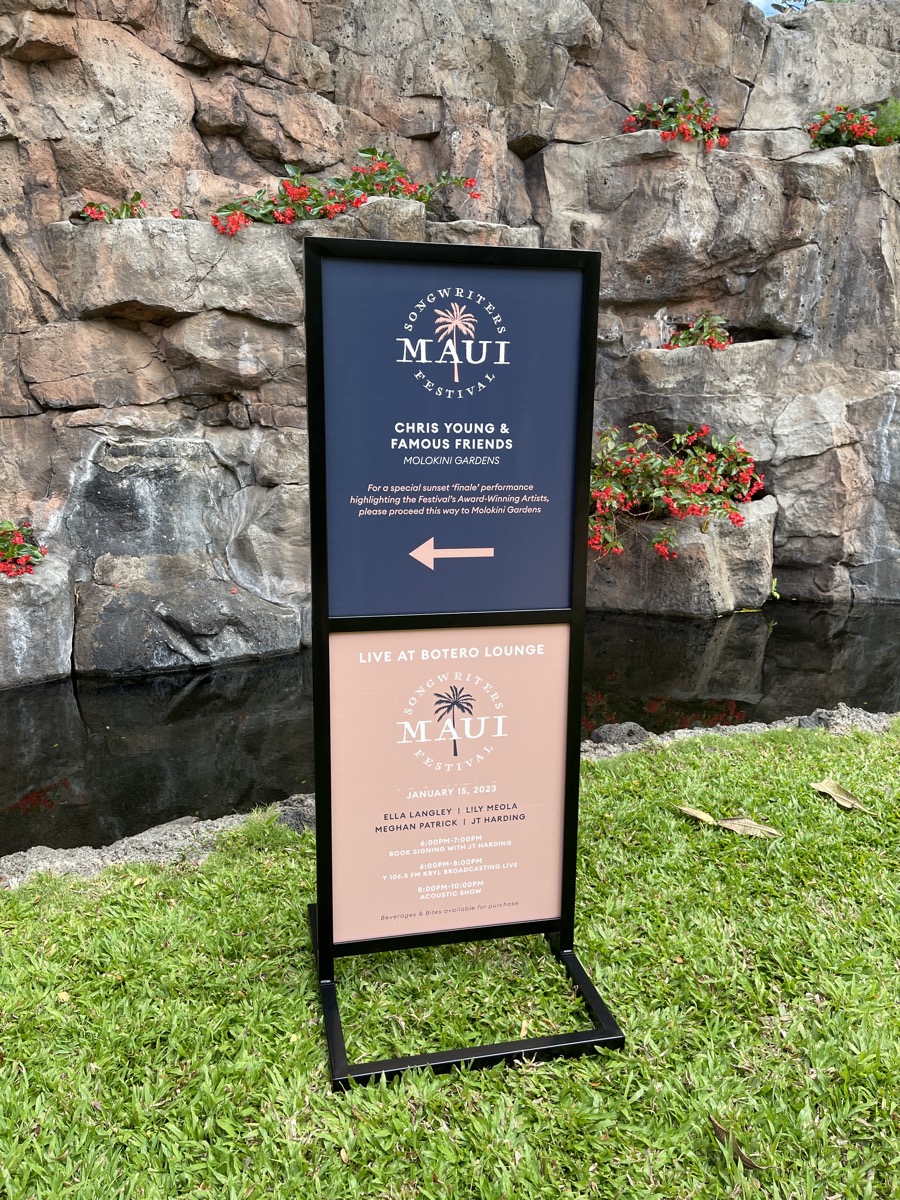 Medium 22x59 Sign Stand with (2) 22x28 Inserts